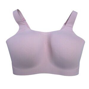 Victoria's Secret Wireless Light Pink Bra 36DDD F Perforated Adjustable Straps